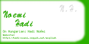 noemi hadi business card