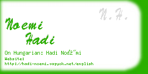 noemi hadi business card